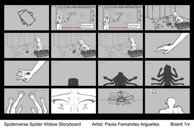Black widow storyboard 1